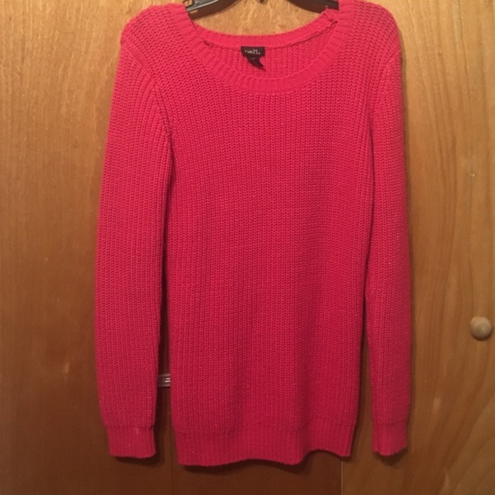 Rue 21 long sparkly sweater